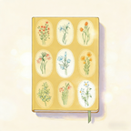 Productivity Planner-Flower pendant