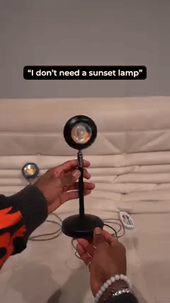 Sunset Projector Light, Rotating USB LED Lamp for Photography, Parties & Bedroom