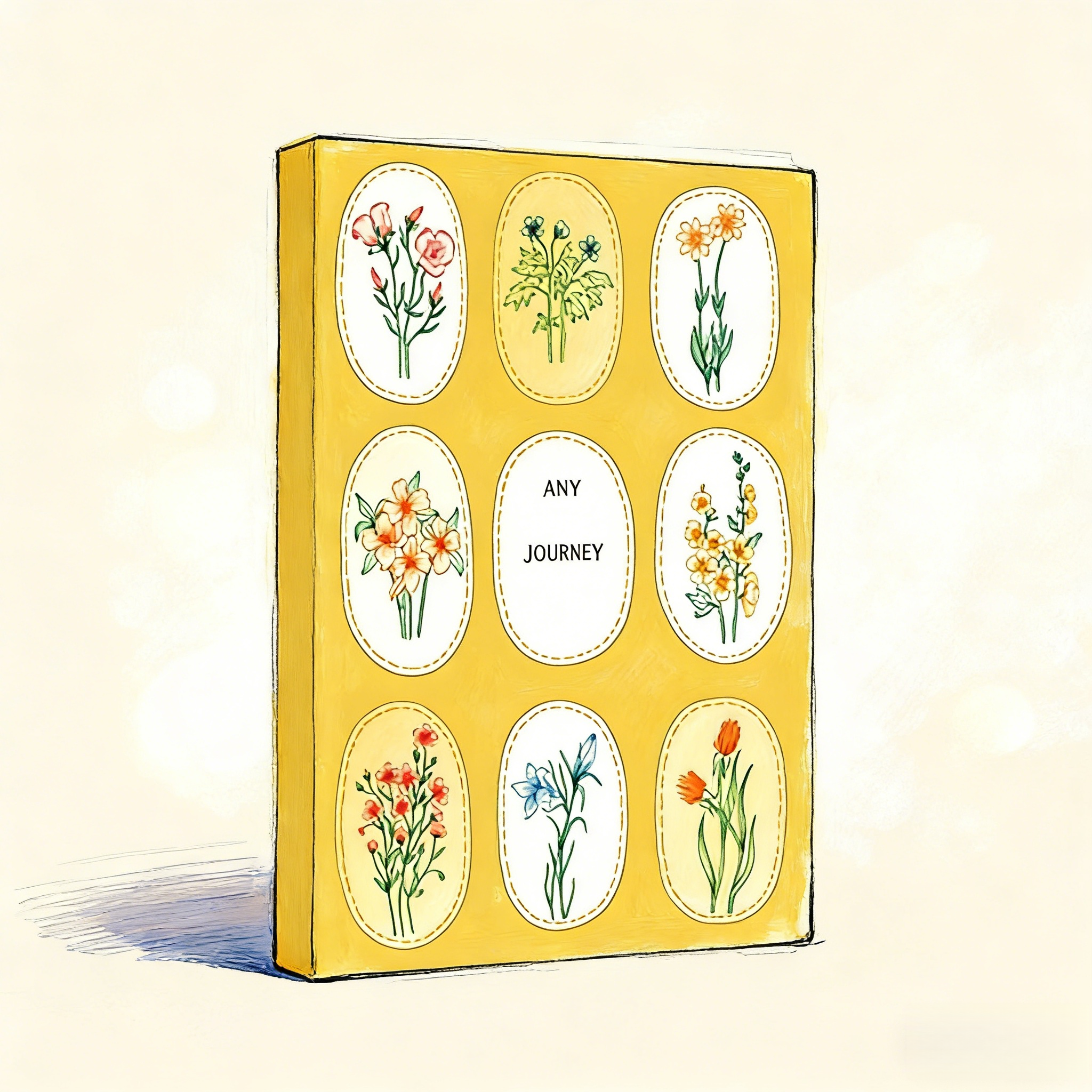 Productivity Planner-Flower pendant