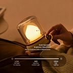 Cute Q-version Flame Lamp Rechargeable Night Light