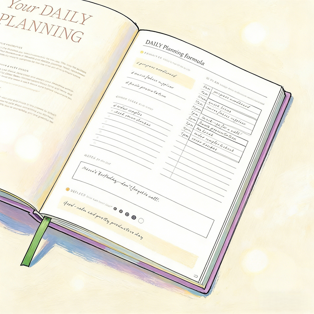 Productivity Planner-Flower pendant