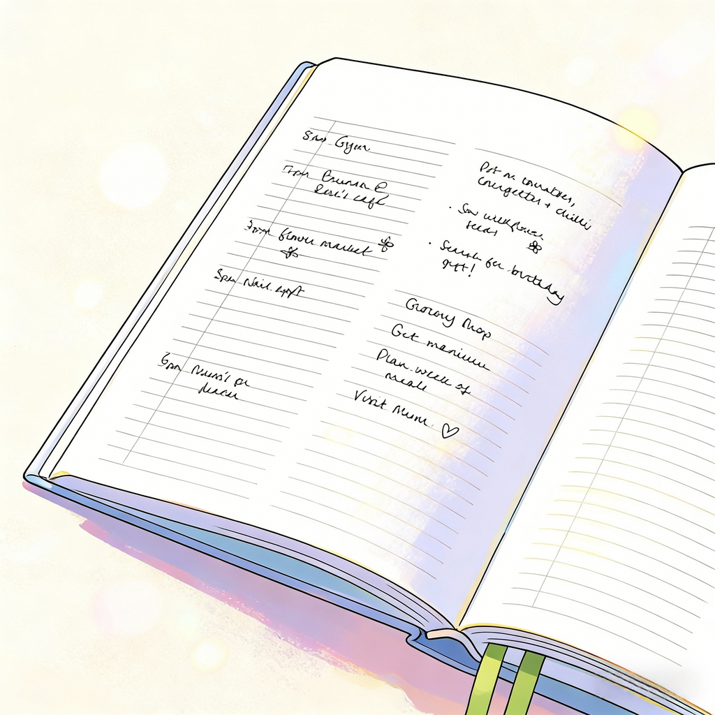 Undated Daily Diary-Cornflower