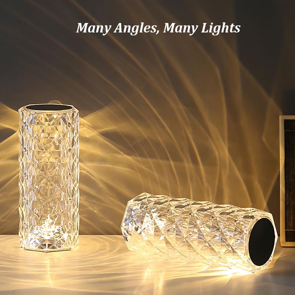 Crystal RGB Night Light with Remote & Touch Control