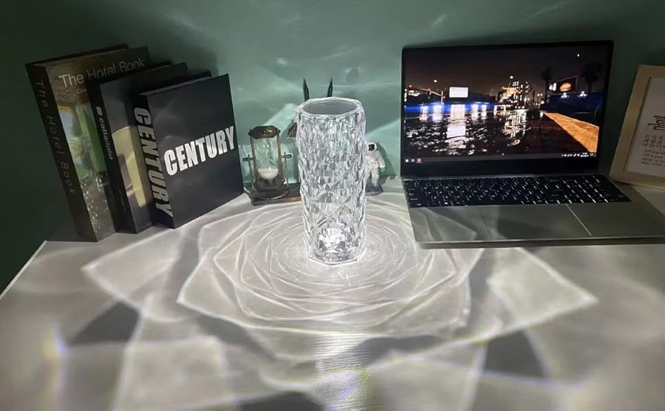 Crystal RGB Night Light with Remote & Touch Control