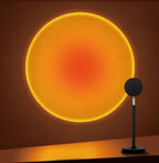 Sunset Projector Light, Rotating USB LED Lamp for Photography, Parties & Bedroom