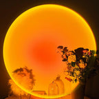 Sunset Projector Light, Rotating USB LED Lamp for Photography, Parties & Bedroom