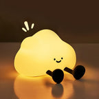 Cute Cloud Night Light, USB Rechargeable Touch Lamp