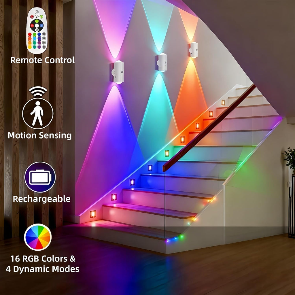 RGB Motion Sensor Wall Lights