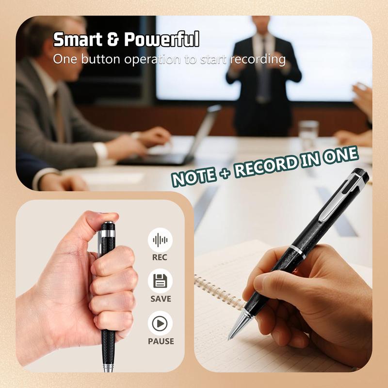64GB Ultra Hidden Voice Recorder – One-Touch, 20H Battery, Noise Reduction, OTG Included