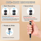 64GB Ultra Hidden Voice Recorder – One-Touch, 20H Battery, Noise Reduction, OTG Included