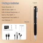 64GB Ultra Hidden Voice Recorder – One-Touch, 20H Battery, Noise Reduction, OTG Included