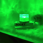 Ocean Wave Projection Light, 16-Color LED Cube Lamp with Remote